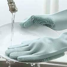 Silicone Washing Full Finger ( Gloves )– For Home Women and Men